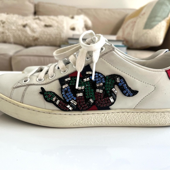 Gucci Ace Web Accent Sneakers with box and dust bags - Picture 6 of 11